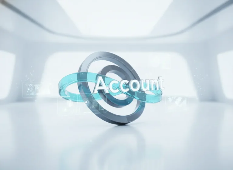 Clean futuristic corporate aesthetic, confident innovative mood, crisp